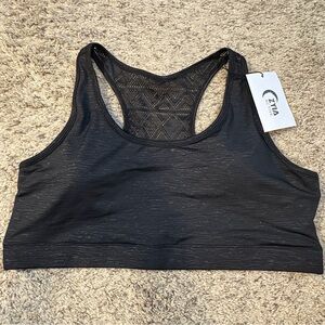 ZYIA Black Bomber Sports Bra Size XXL NWT |